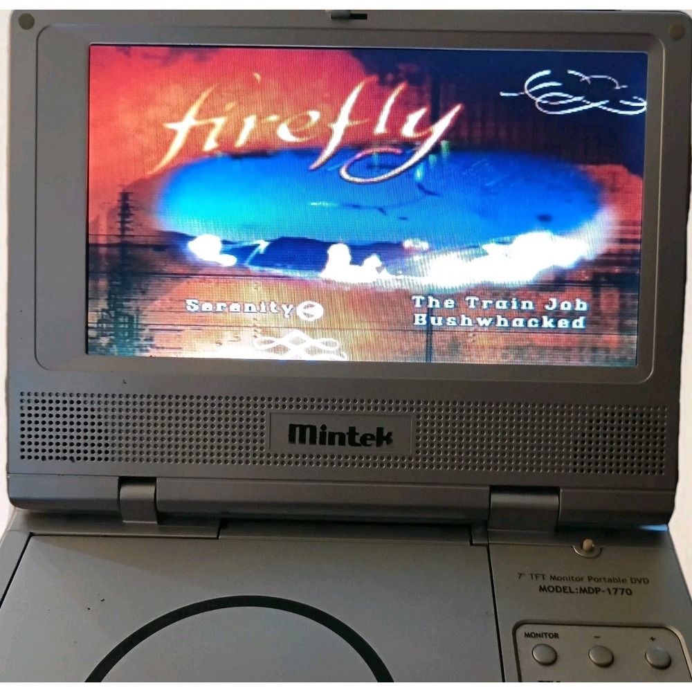 Mintek MDP-1770 Portable DVD Player 7in TFT Screen DVD Silver Tested Plays - Picture 2 of 10